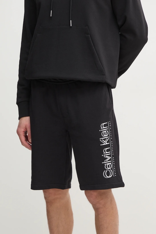 

Хлопковые шорты Calvin Klein, черный