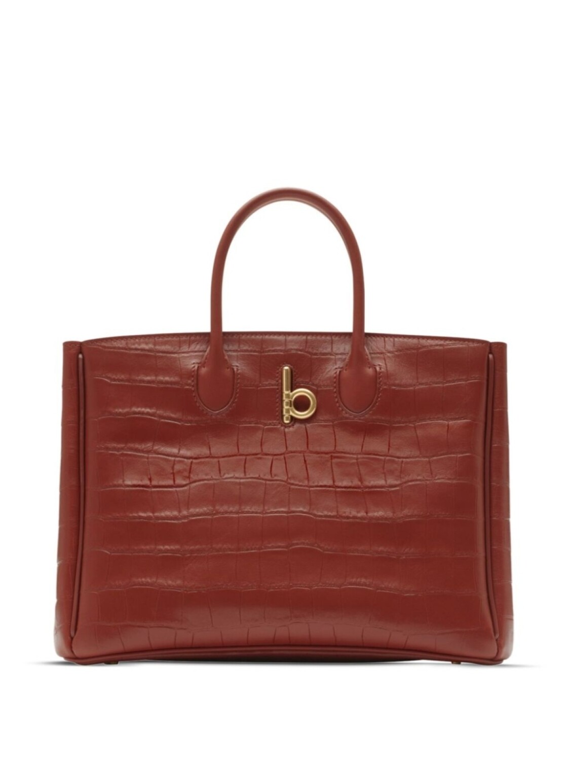 

Маленькая сумка-тоут Burberry с изображением лошади-качалки, красный