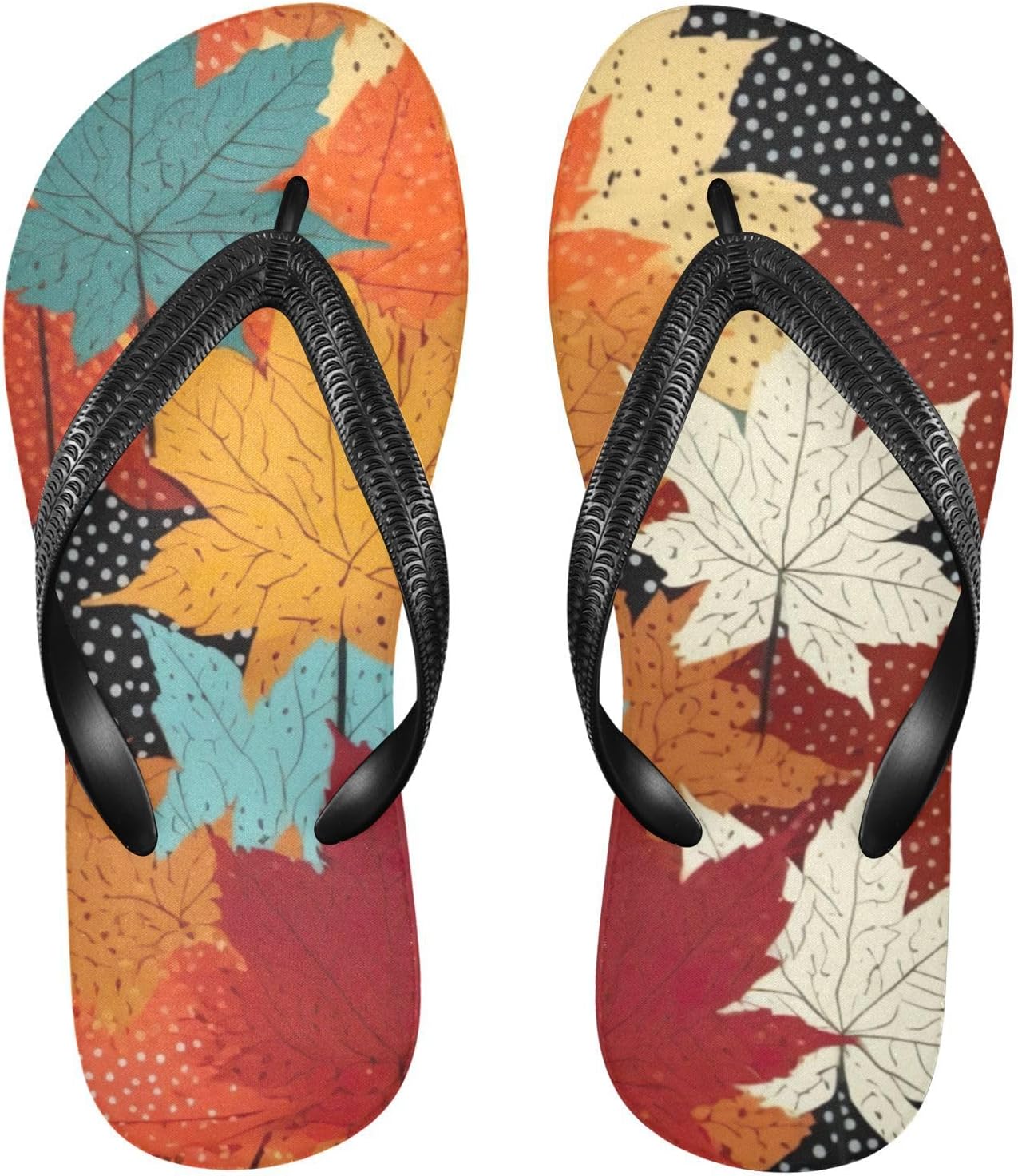 

Листья клена Осень Летние пляжные шлепанцы для женщин и мужчин, душевые тапочки Kfbe, Maple Leaves