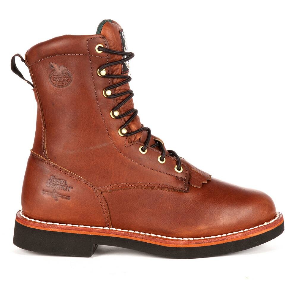 Мужские рабочие ботинки Georgia Boots Farm & Ranch Lacer 8, цвет Barracuda Walnut — фото 2