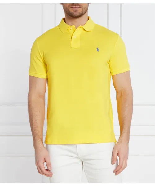 

Футболка поло Slim fit Polo Ralph Lauren, желтый