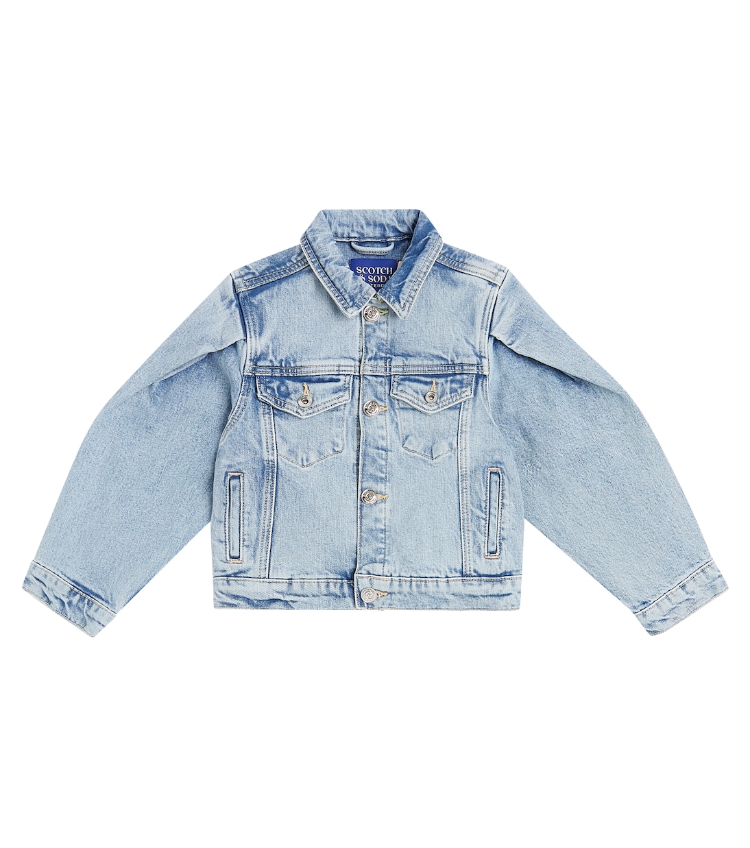 

Джинсовая куртка с рукавами-буфами Scotch & Soda Kids, All Or Nothing