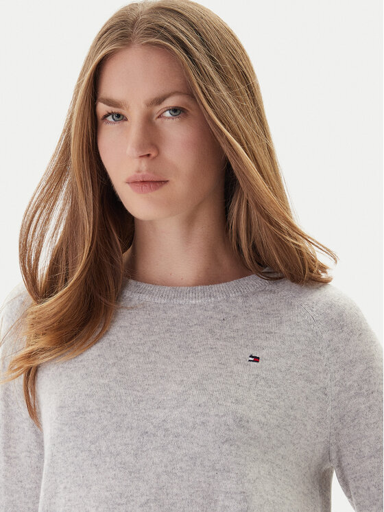 Свитер regular fit WW0WW47470 Tommy Hilfiger, серый — фото 4