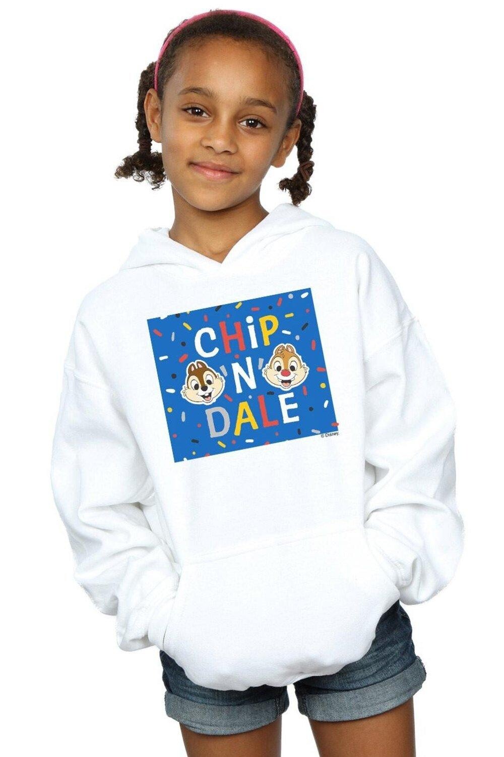 

Синий худи в рамке Chip N Dale Disney, белый