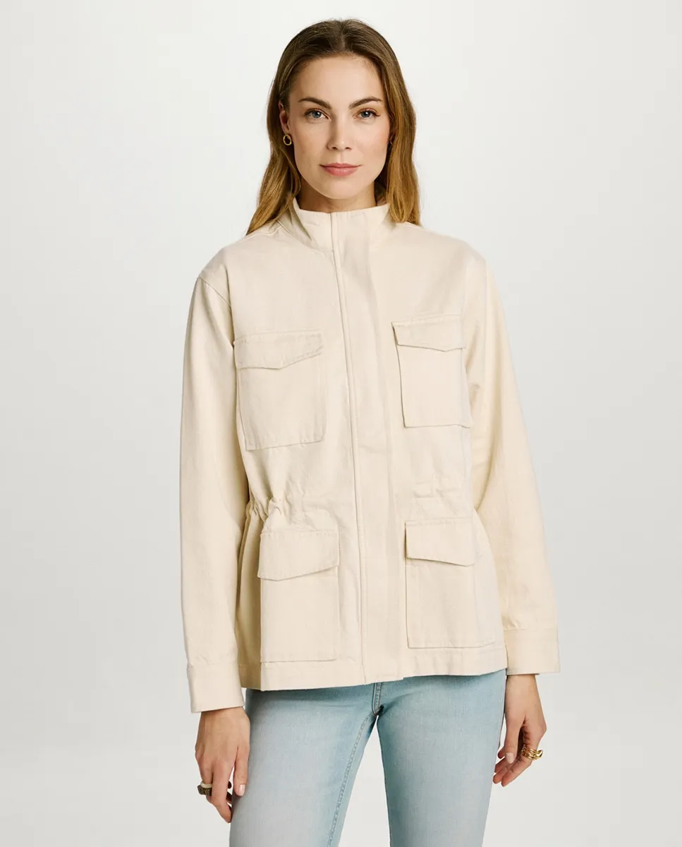 

Куртка с высоким воротом Jack & Jones, бежевый