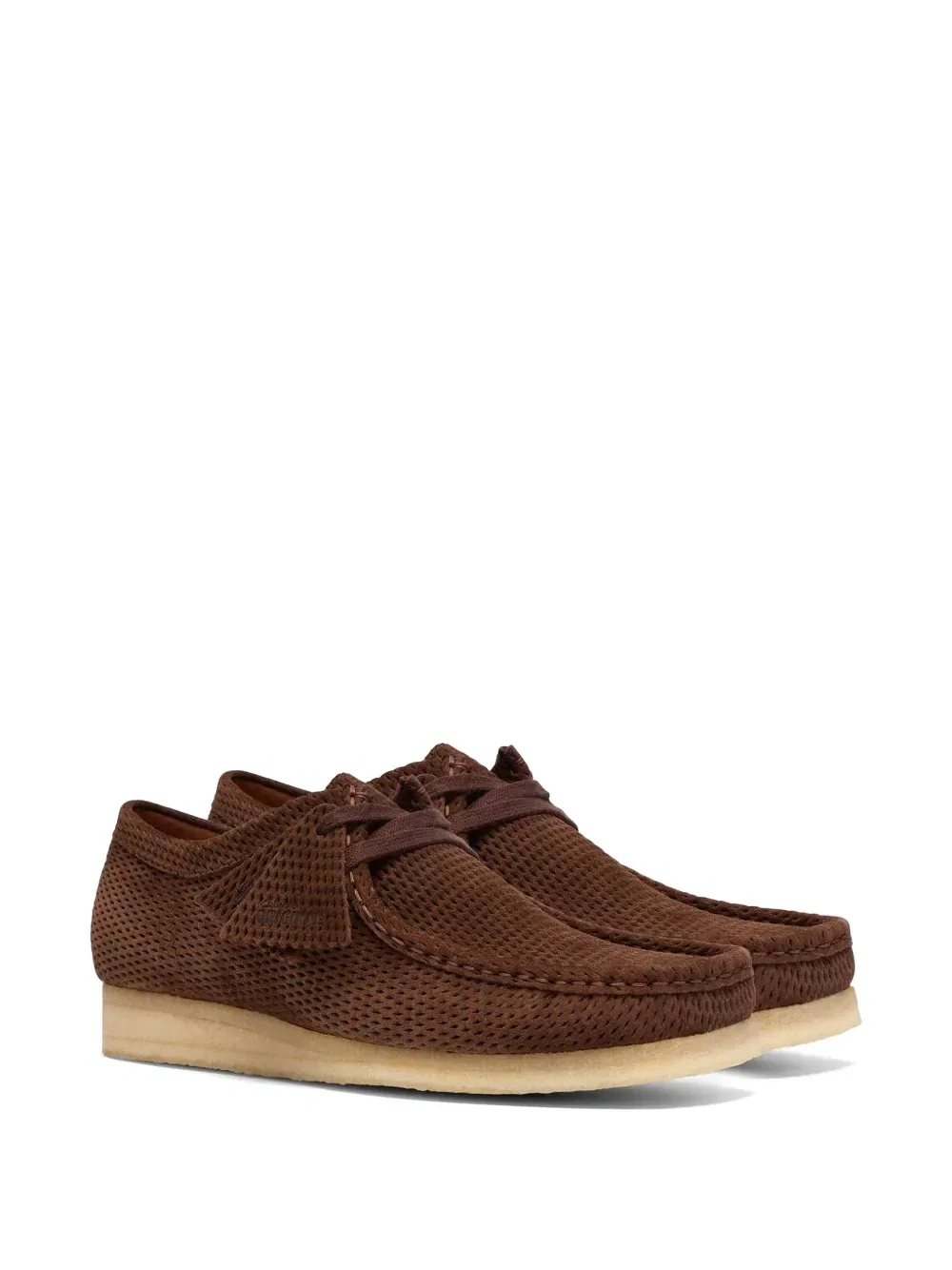 Замшевые туфли-дерби Wallabee Clarks Originals, коричневый — фото 2