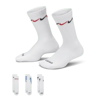 

Носки Nike Graphic Dri-FIT Crew (3 шт), белый