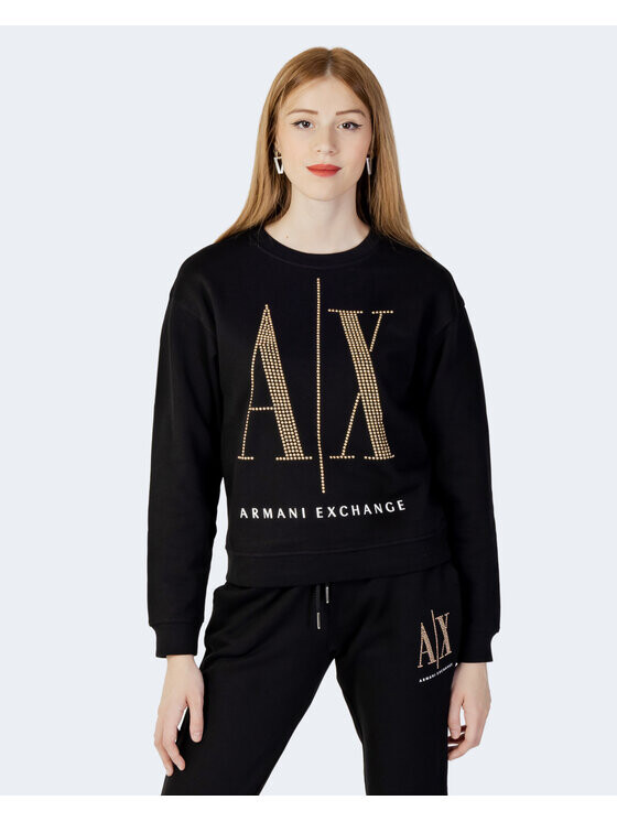 

Толстовка с рубашкой Armani Exchange, черный