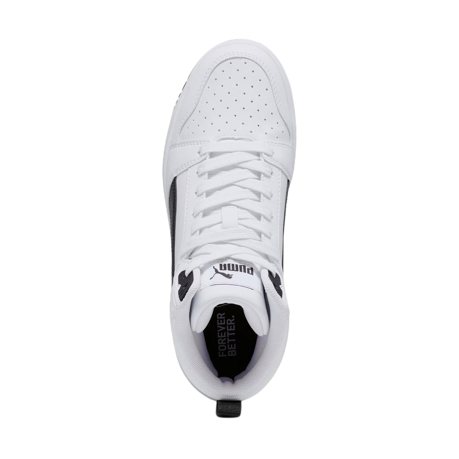 Rebound V6 Детские кроссовки для скейтбординга GS Puma, белый/черный — фото 4