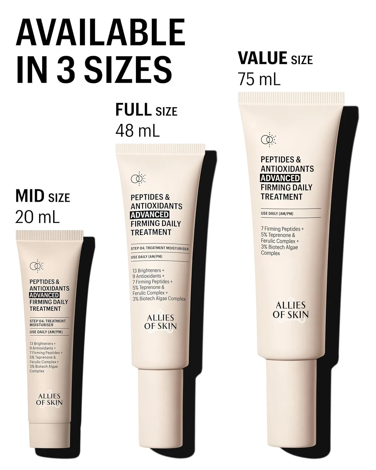 Крем для лица Allies of Skin — Укрепляющее средство Peptides & Antioxidants Advanced Firming Daily Treatment, 20 мл — фото 4