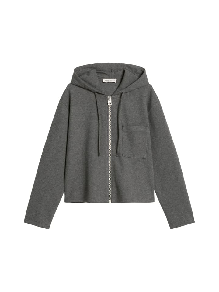 

Свободная толстовка с капюшоном цвета Rocky Gray Melange Marc O'Polo