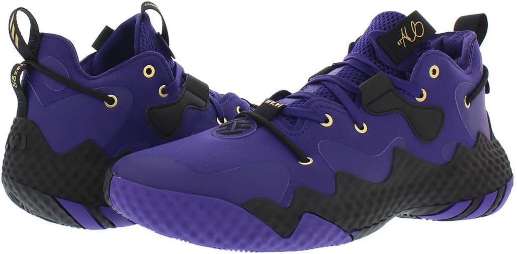 Мужские кроссовки adidas Harden Vol 6, черный/золотой — фото 3