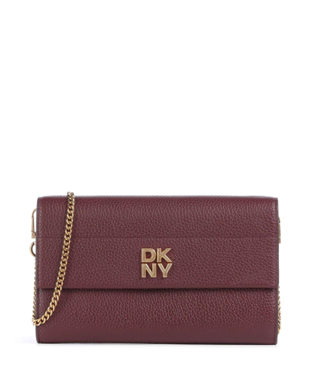 

Розовый кошелек из зернистой коровьей кожи Dkny, фиолетовый