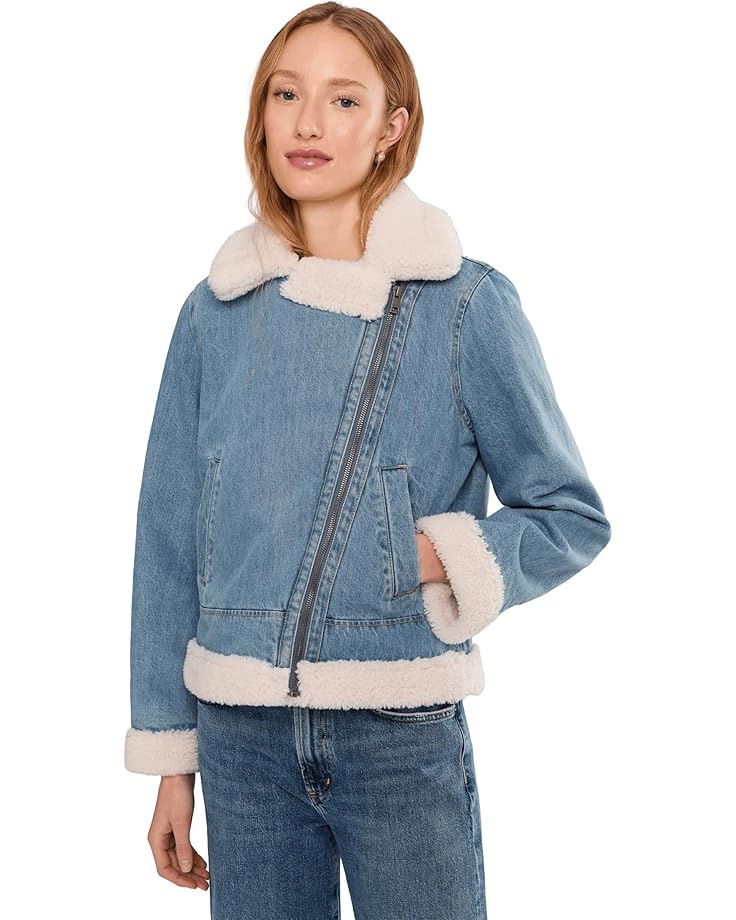 Женская джинсовая косуха Levi's с подкладкой из шерпы, Medium Wash