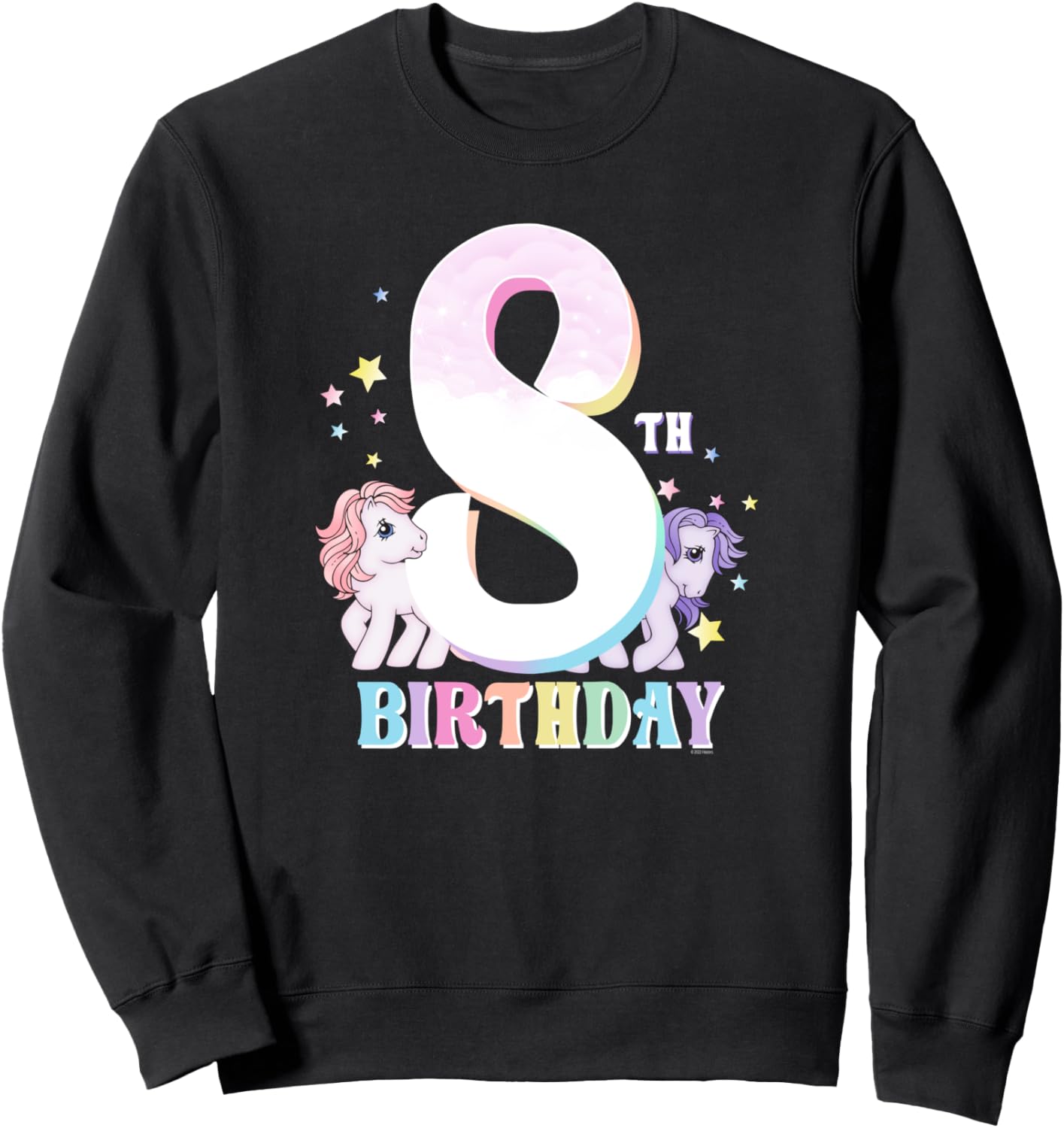 

Толстовка с надписью «Блоссом и сахарная вата» в честь 8-летия My Little Pony, черный