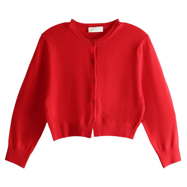 

Куртка Amomento Round Neck Crop Cardigan, Red
