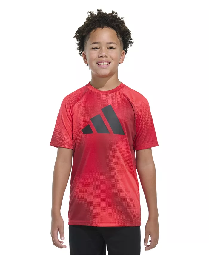 

Футболка с коротким рукавом Big Boys Poly Motion Gradient adidas, красный