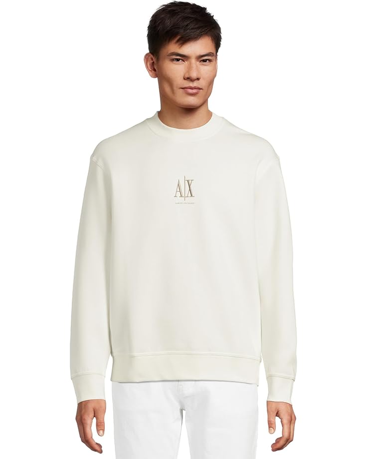 

Толстовка Armani Exchange Icon Logo Sweatshirt, цвет Off White