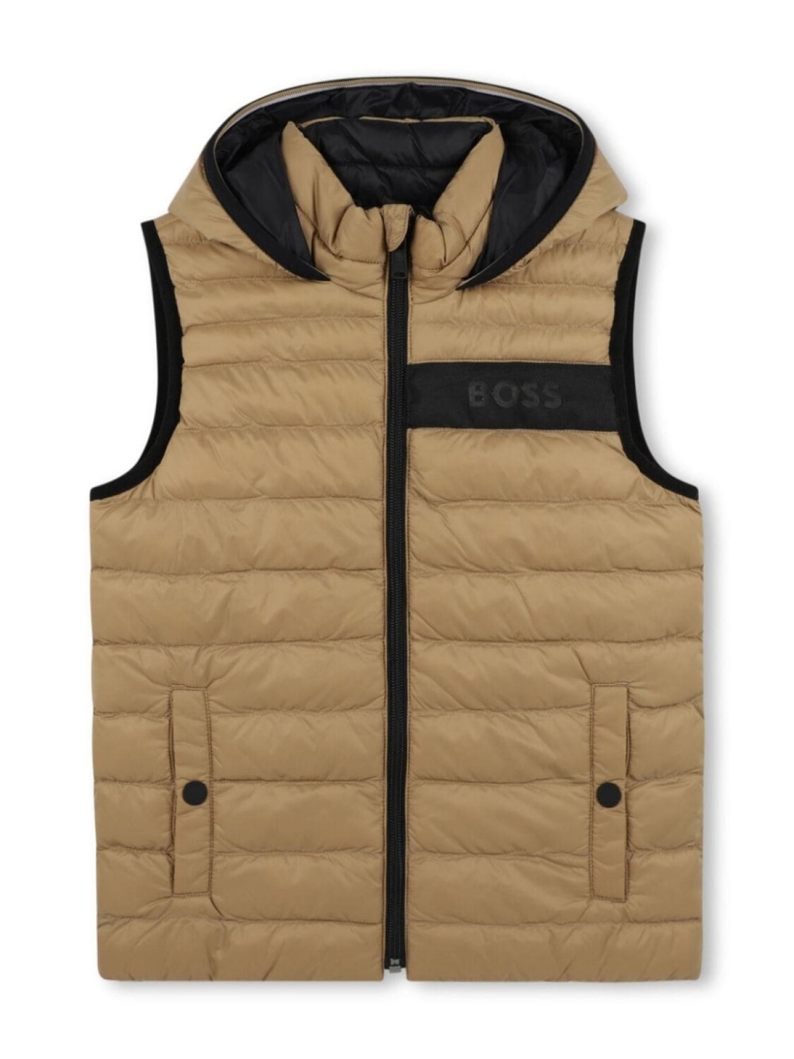 

Двусторонняя куртка-пуховик без рукавов BOSS Kidswear, серый