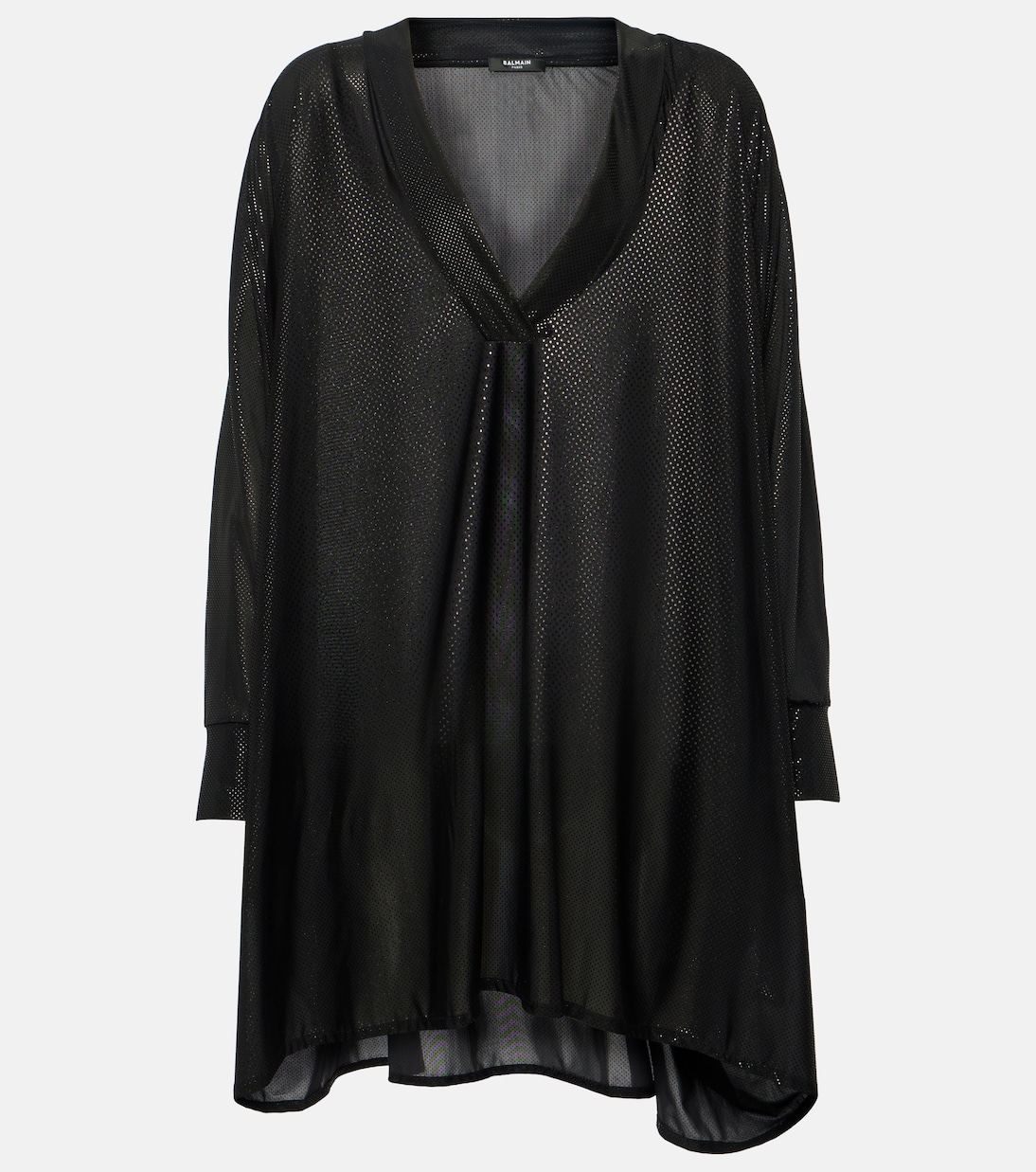 

Пляжное платье из джерси Balmain, черный