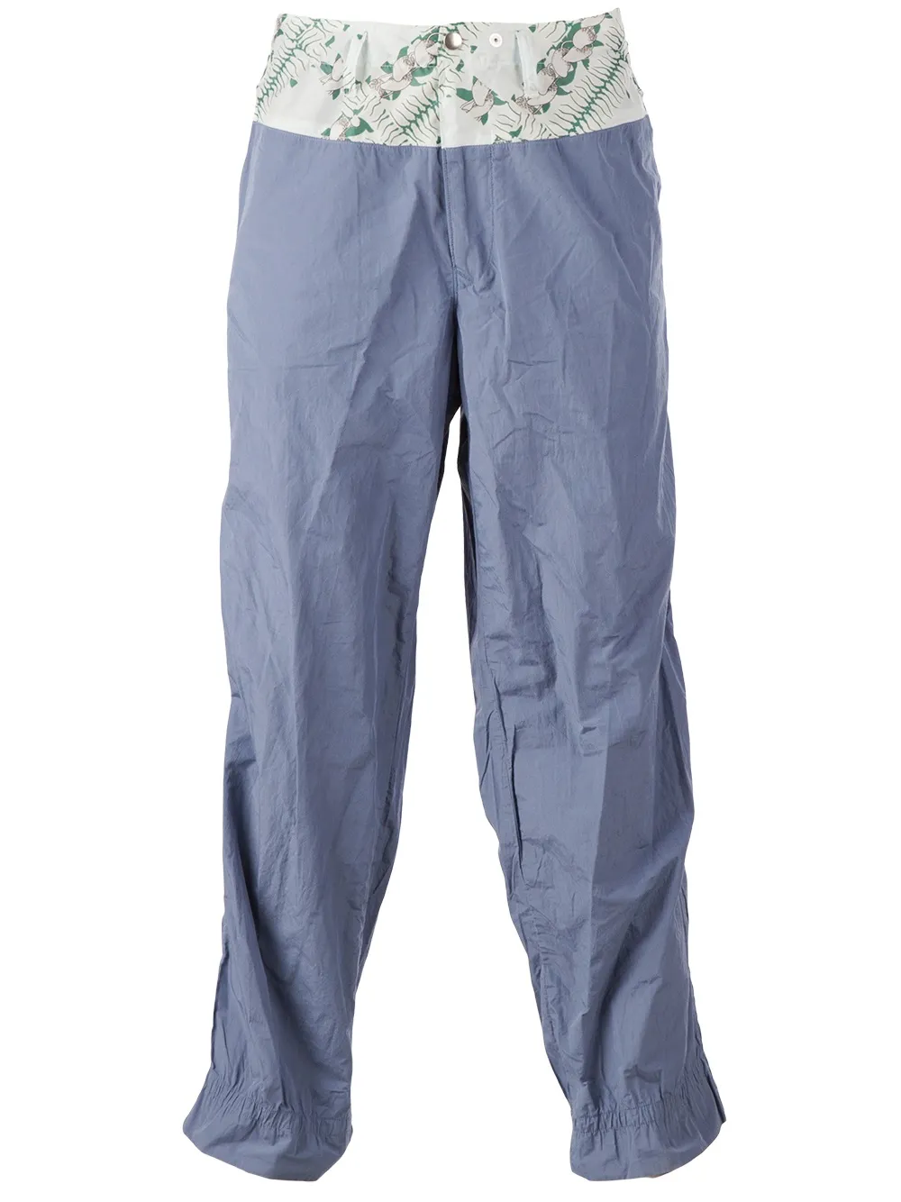 

Широкие брюки с контрастным поясом Kolor, синий