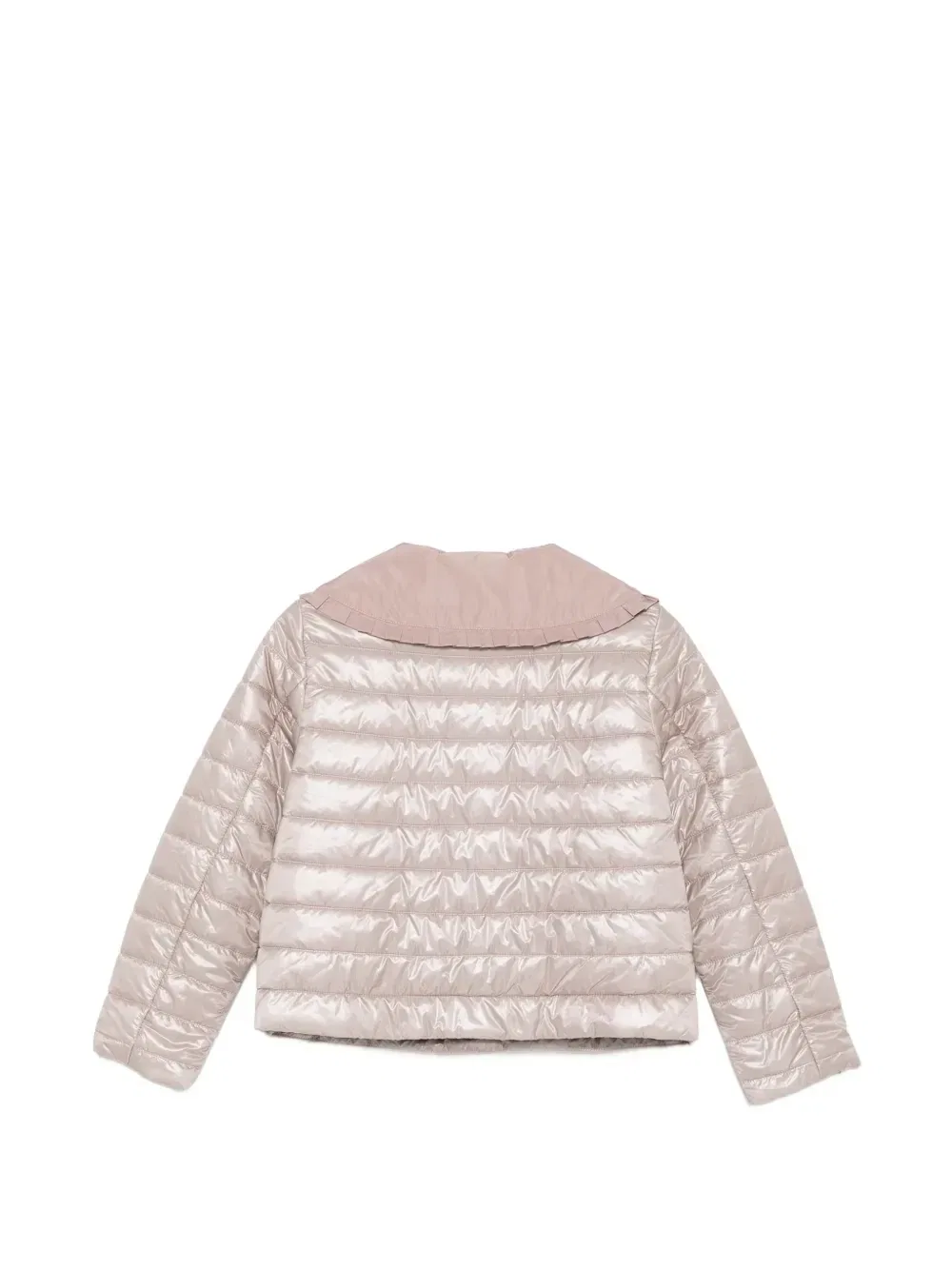 Стеганая куртка с оборками Herno Kids, розовый — фото 2
