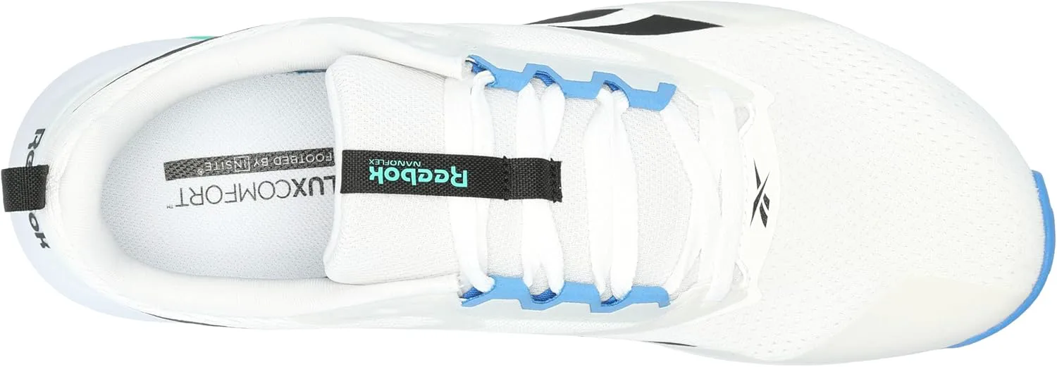 Мужские кроссовки Reebok Nanoflex Tr 2.0, белый/черный/зеленый — фото 3