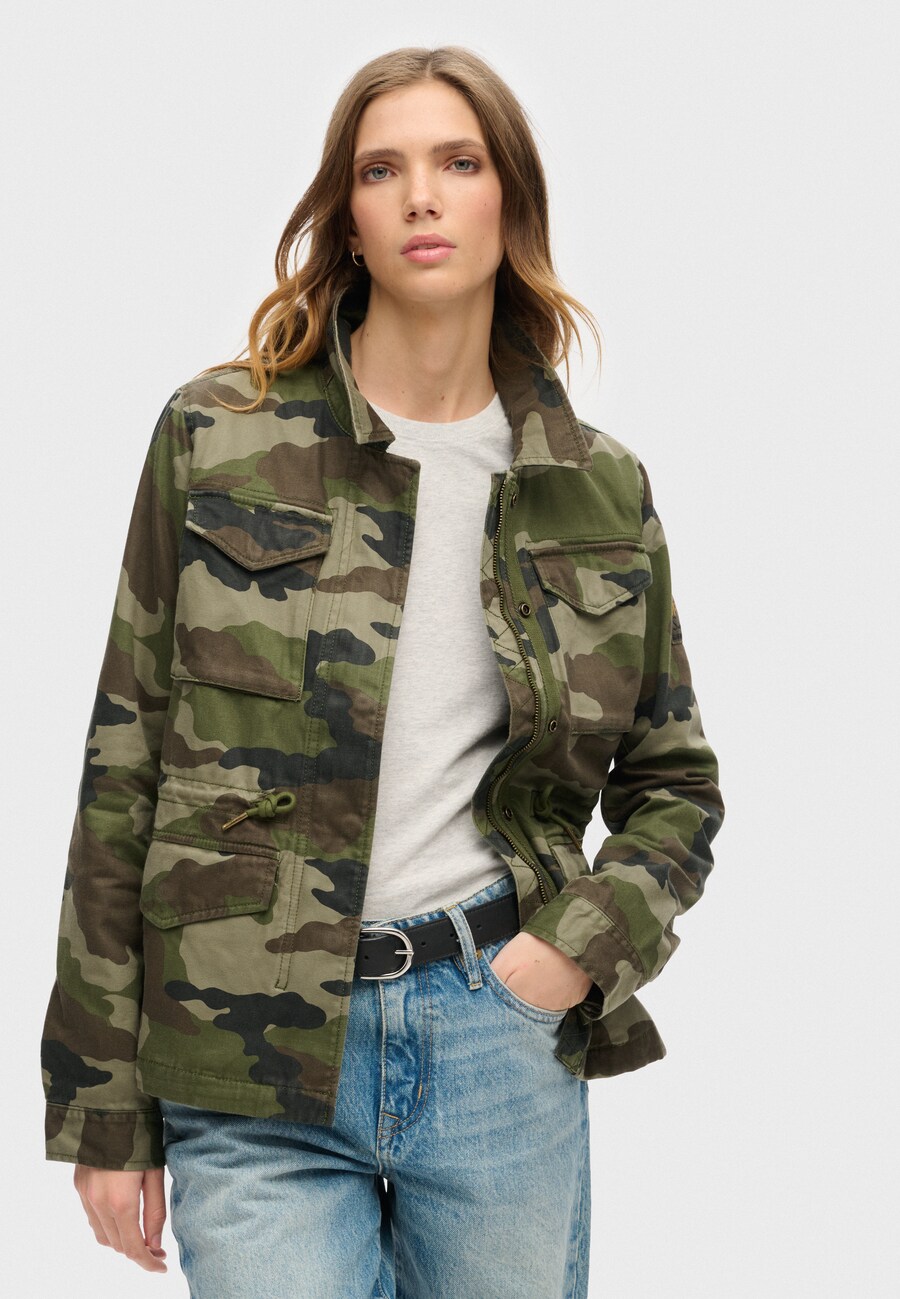 Куртка межсезонная Superdry Military M65, зеленый — фото 2