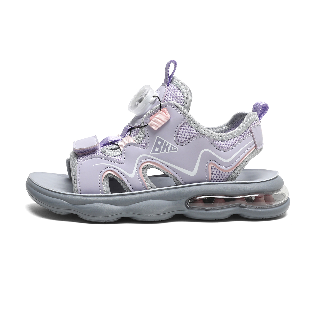 

Детские сандалии, устойчивые к истиранию, дышащие, легкие, с амортизацией BKG, фиолетовый