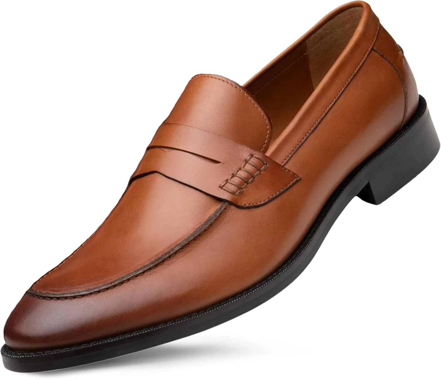 Лоферы кожаные Dunross & Sons, Lewis Cognac