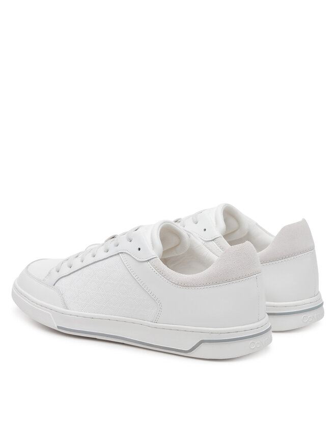 Кроссовки Low Top Lace Up Lth Mono HM0HM01756 Calvin Klein, белый — фото 3