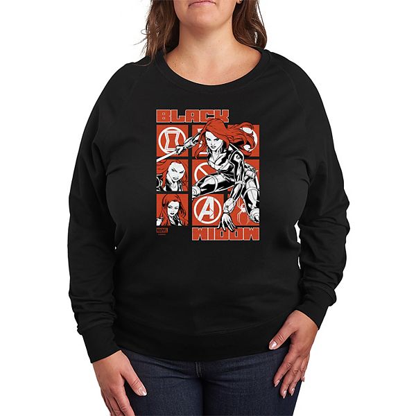 

Футболка с длинным рукавом French terry Plus size Black Widow Grid Marvel, Черный, Футболка с длинным рукавом French terry Plus size Black Widow Grid Marvel