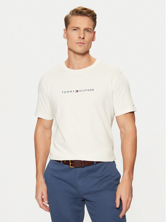 

Футболка стандартного кроя Tommy Hilfiger, экрю