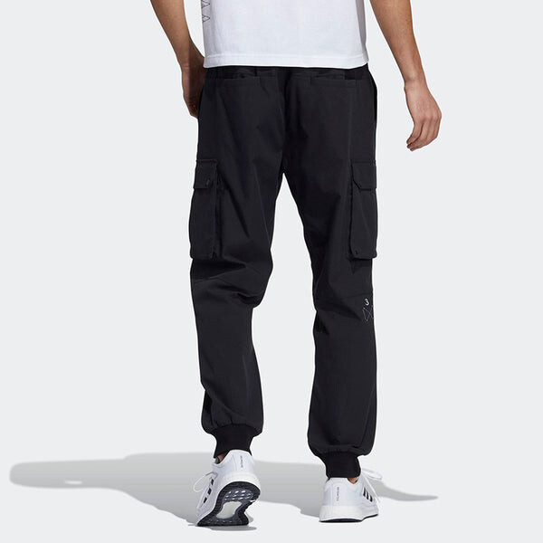 Спортивные штаны Men's adidas Loose Sports Running Cargo Casual Pants/Trousers Black, черный — фото 3