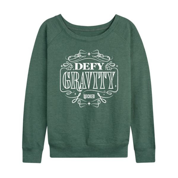 

Женская худи с длинным рукавом Wicked Defy Gravity из френч терика Licensed Character, зеленый