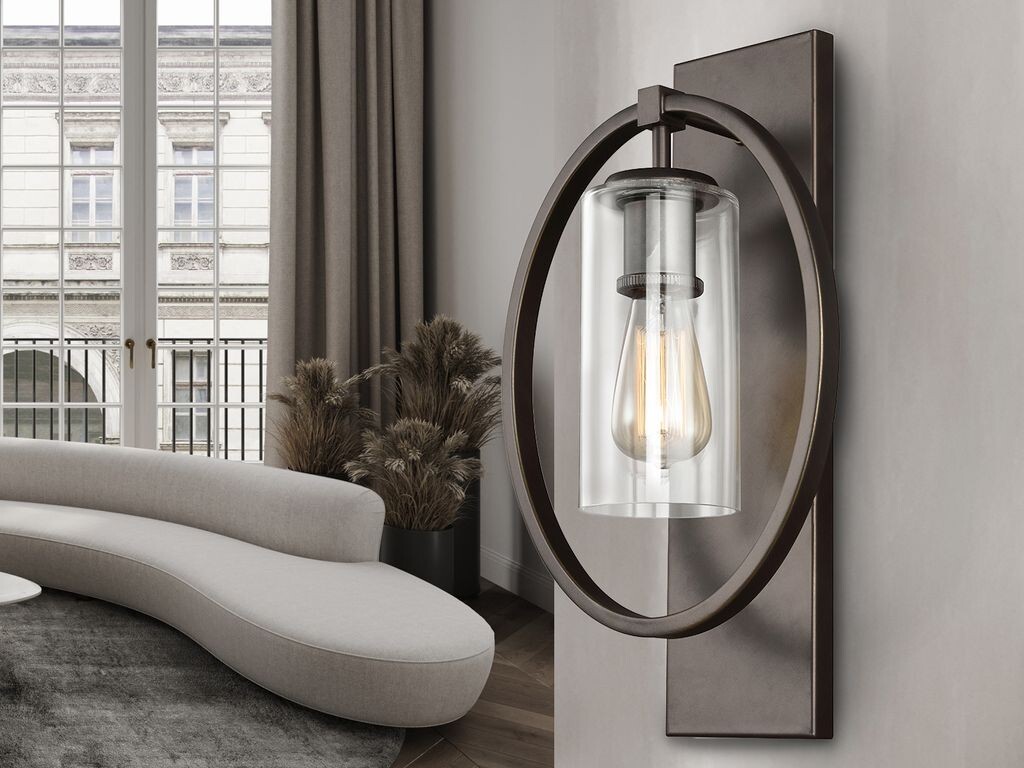 

Настенный светильник Marlena из старинной латуни. Elstead Lighting