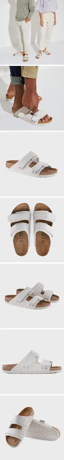 Мужские сандалии Uji из нубука и замши, антично-белые, от Birkenstock — фото 3