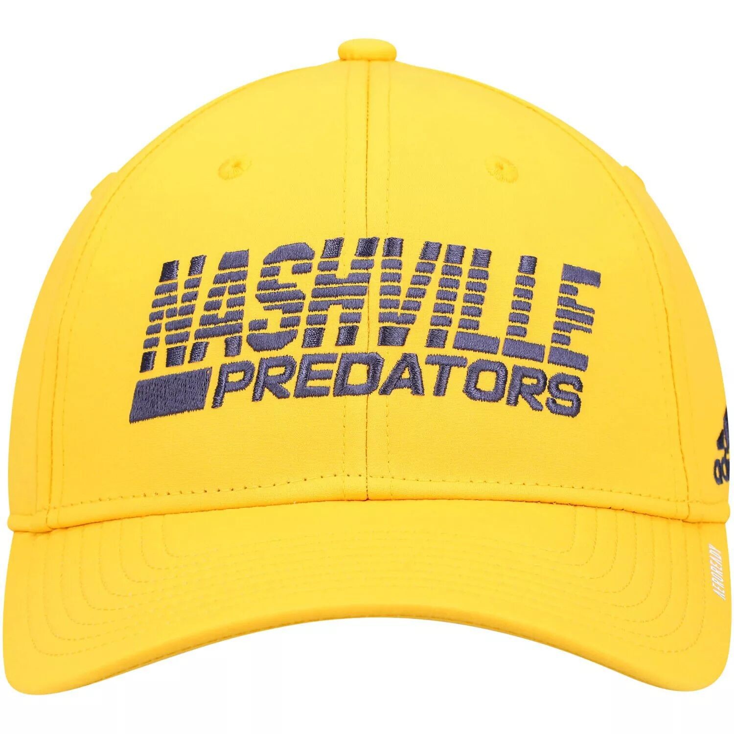 

Мужская кепка adidas Gold Nashville Predators 2021 Locker Room AEROREADY Flex Hat