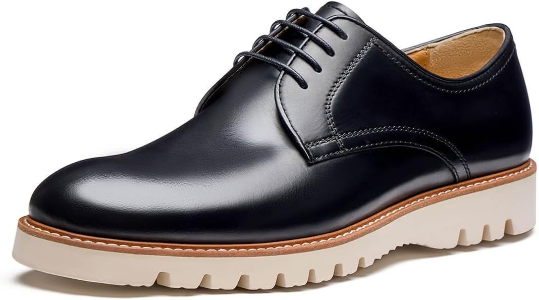 

Мужские классические туфли из натуральной итальянской кожи коровы, повседневные оксфорды, дерби, кроссовки, удобная официальная обувь Jepsen Gord, черный