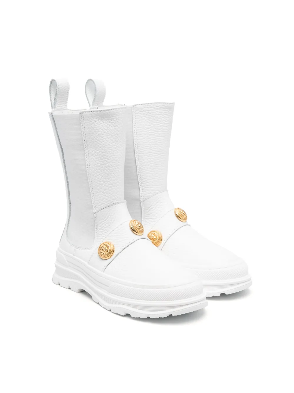 

Ботинки с заклепками Balmain Kids, белый