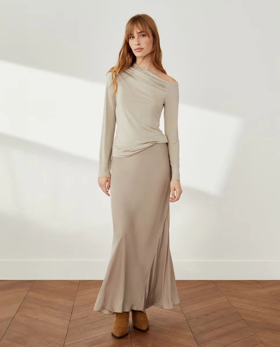 

Простая юбка миди Southern Cotton, цвет Rosa claro