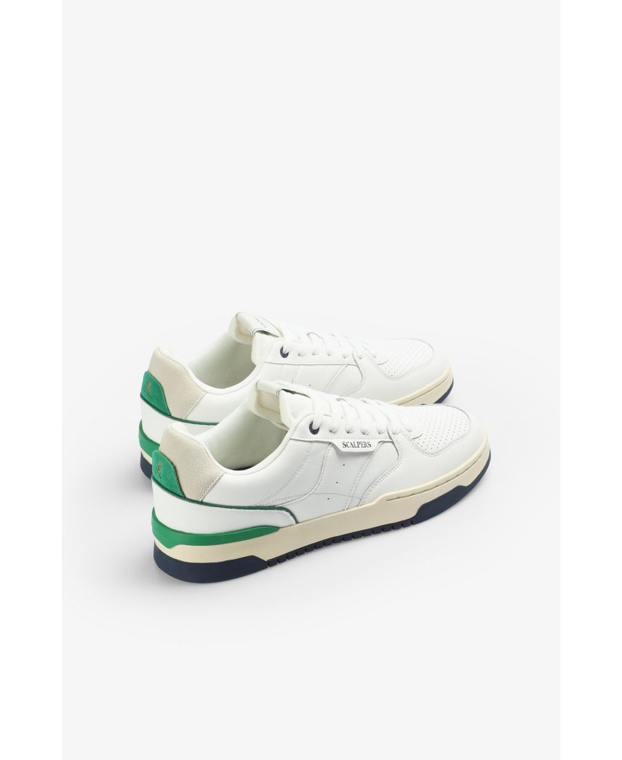 Мужские кроссовки Nualex Scalpers, Off white green — фото 2