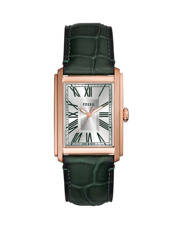 

Часы Carraway Three Arrows, 30 мм x 42 мм Fossil, серебряный