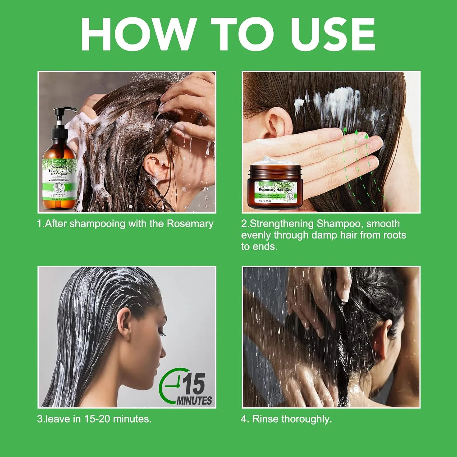 Маска для волос «Rosemary Strengthening Hair Masque» от Organics Cjztp — фото 4