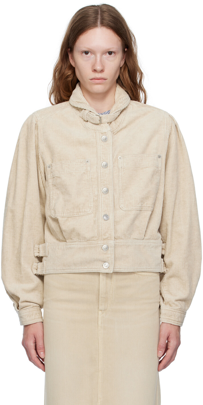 

Бежевая куртка Rashane Isabel Marant Etoile, Бежевый, Бежевая куртка Rashane Isabel Marant Etoile