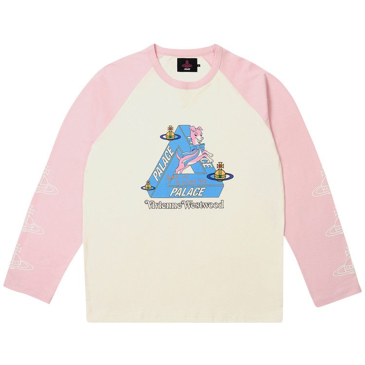 

Лонгслив Palace x Vivienne Westwood Raglan Long-Sleeve, White/Pink