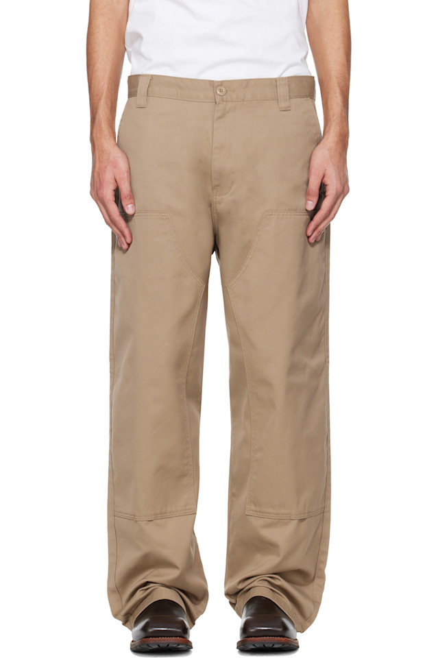 

Carhartt Work In Progress Брюки чинос Brady с двойными коленями бежевого цвета