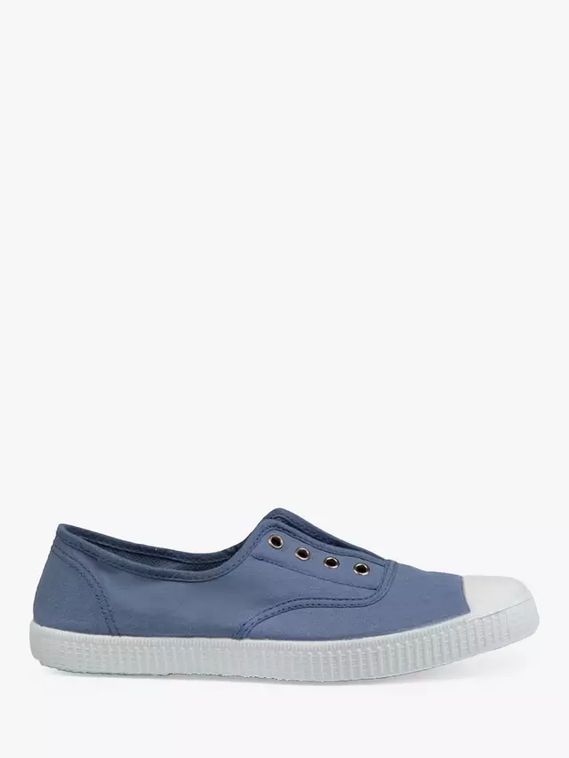 Кроссовки Trotters Adult Hampton Plum Canvas Shoes, цвет steel/blue