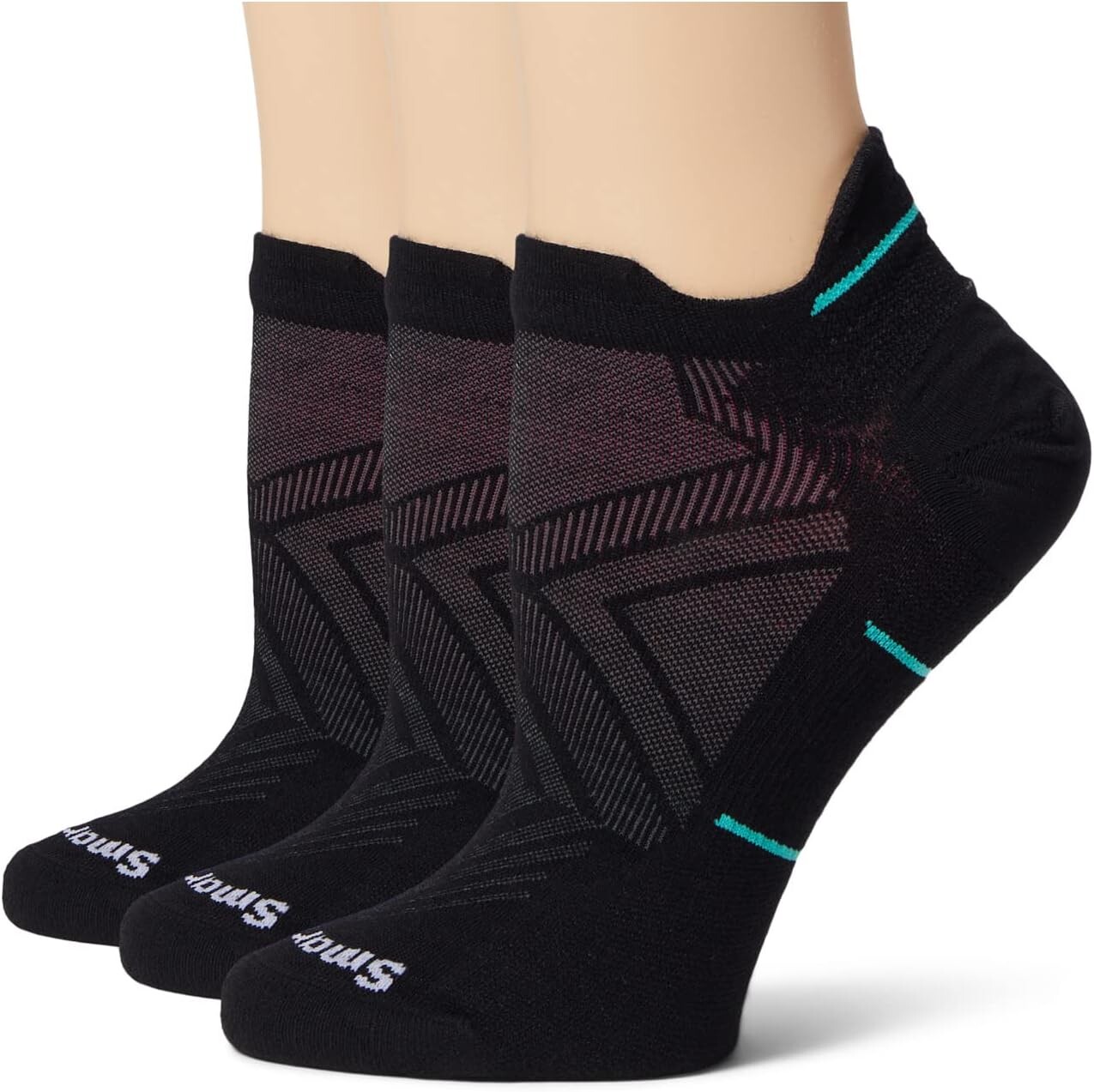 

Носки Run Zero Cushion с низкой лодыжкой, 3 пары Smartwool, черный