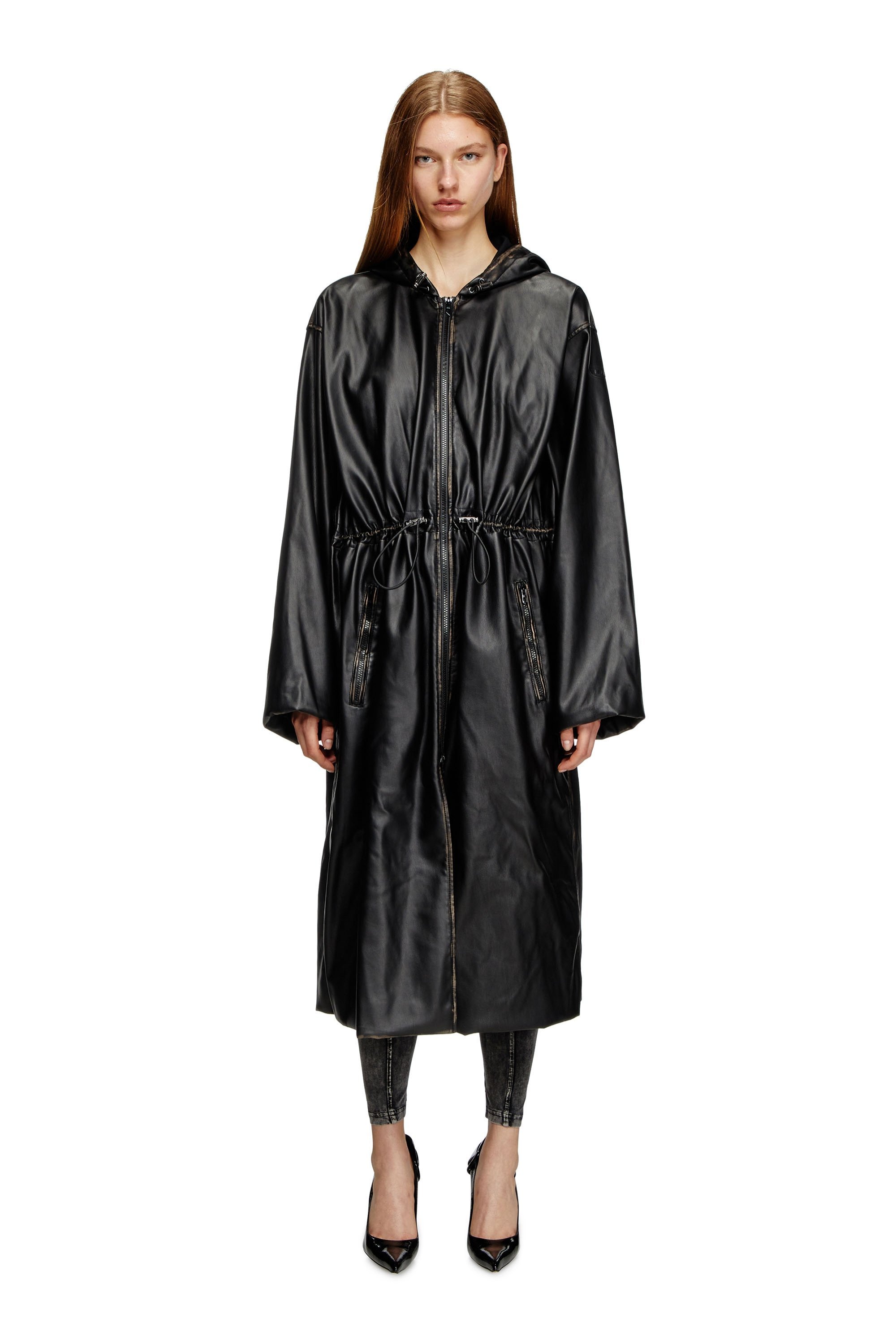 Женское длинное пальто G-LARY Diesel, black